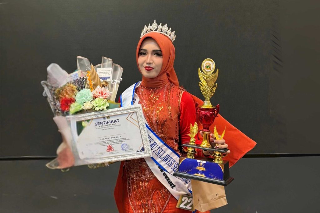 Mahasiswi UIM Regina Salsabila Juara 3 Duta Kampus Sulsel 2025