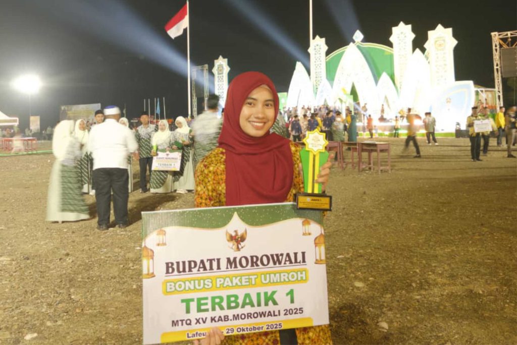 Nabila Alya Mevia, Mahasiswi UIM Al-Gazali Raih Juara 1 Tilawah MTQ Morowali
