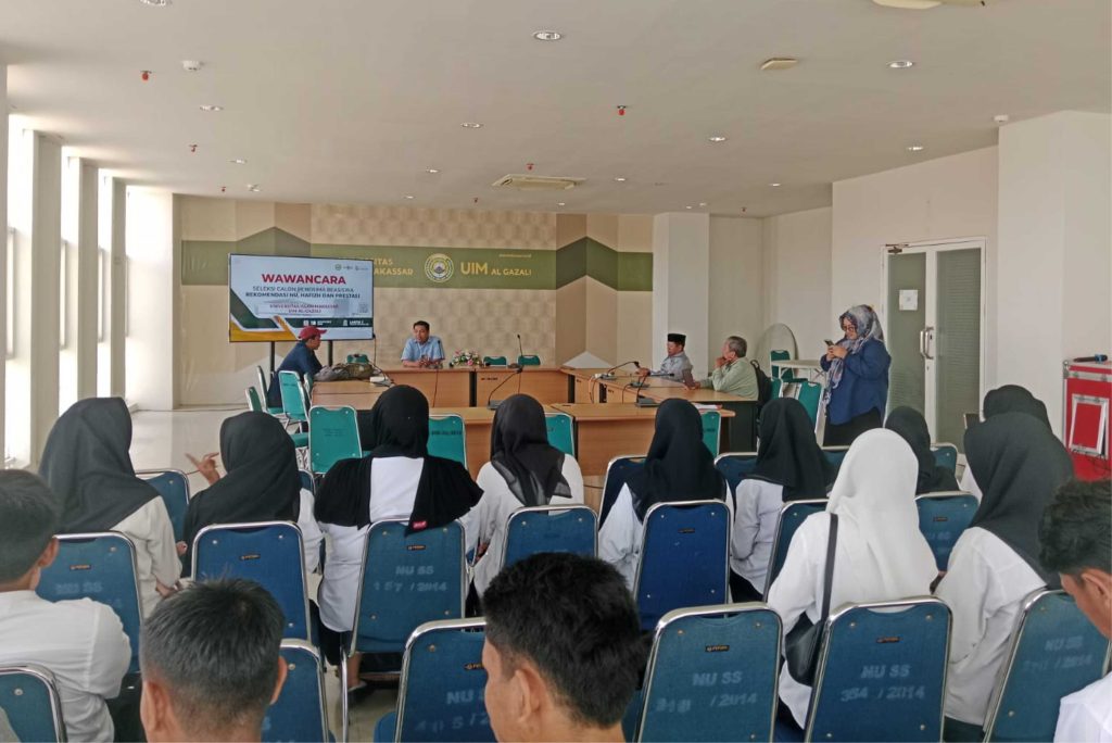 Seleksi Beasiswa NU di UIM, Mahasiswa Ikuti Tes Wawancara